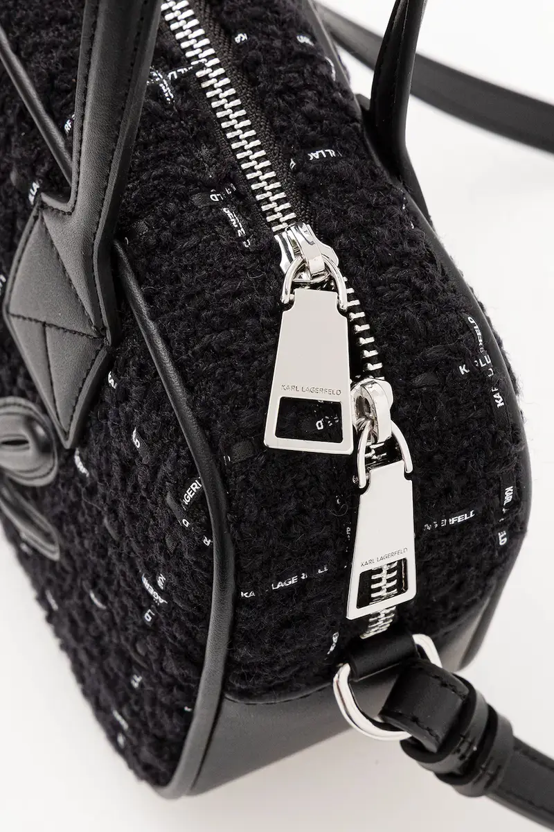 borsa con lana colore nero A4W30259 miniatura 5