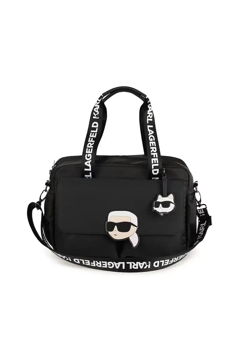 borsa trolley con fasciatoio Nero miniatura 2