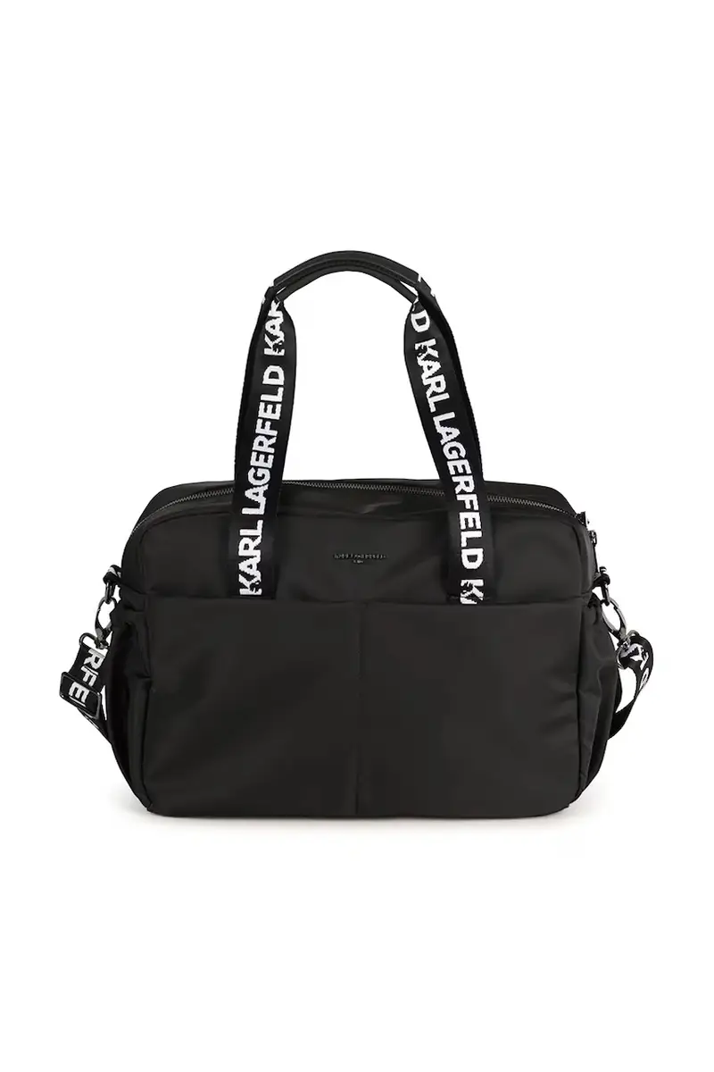 borsa trolley con fasciatoio Nero miniatura 3