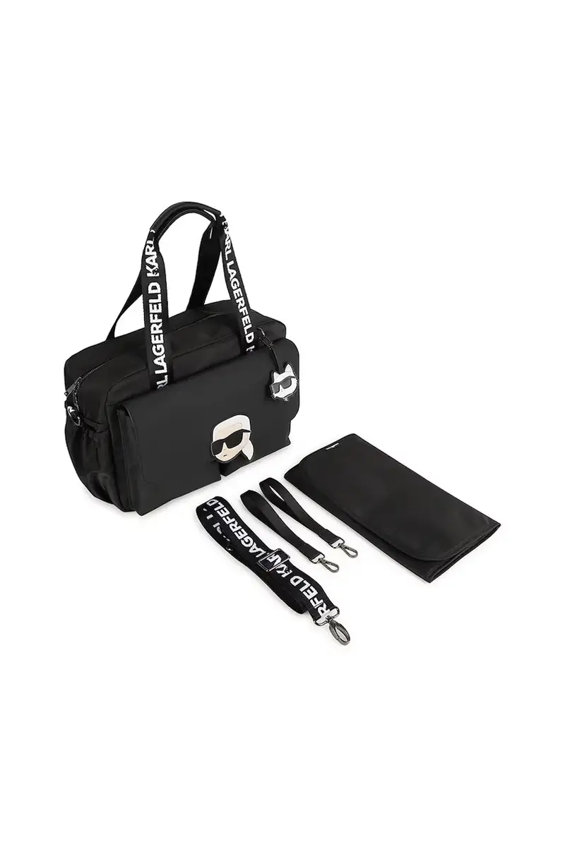 borsa trolley con fasciatoio Nero