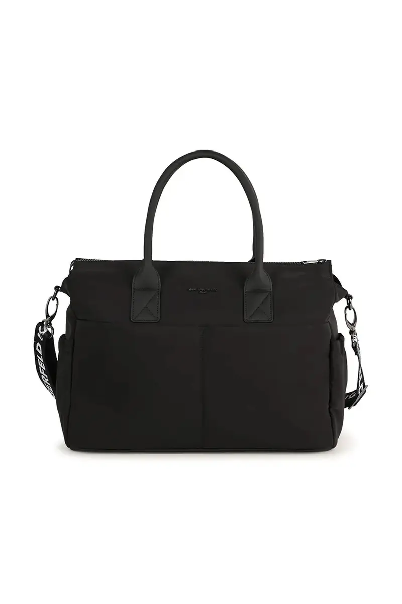 borsa trolley con fasciatoio Nero miniatura 3