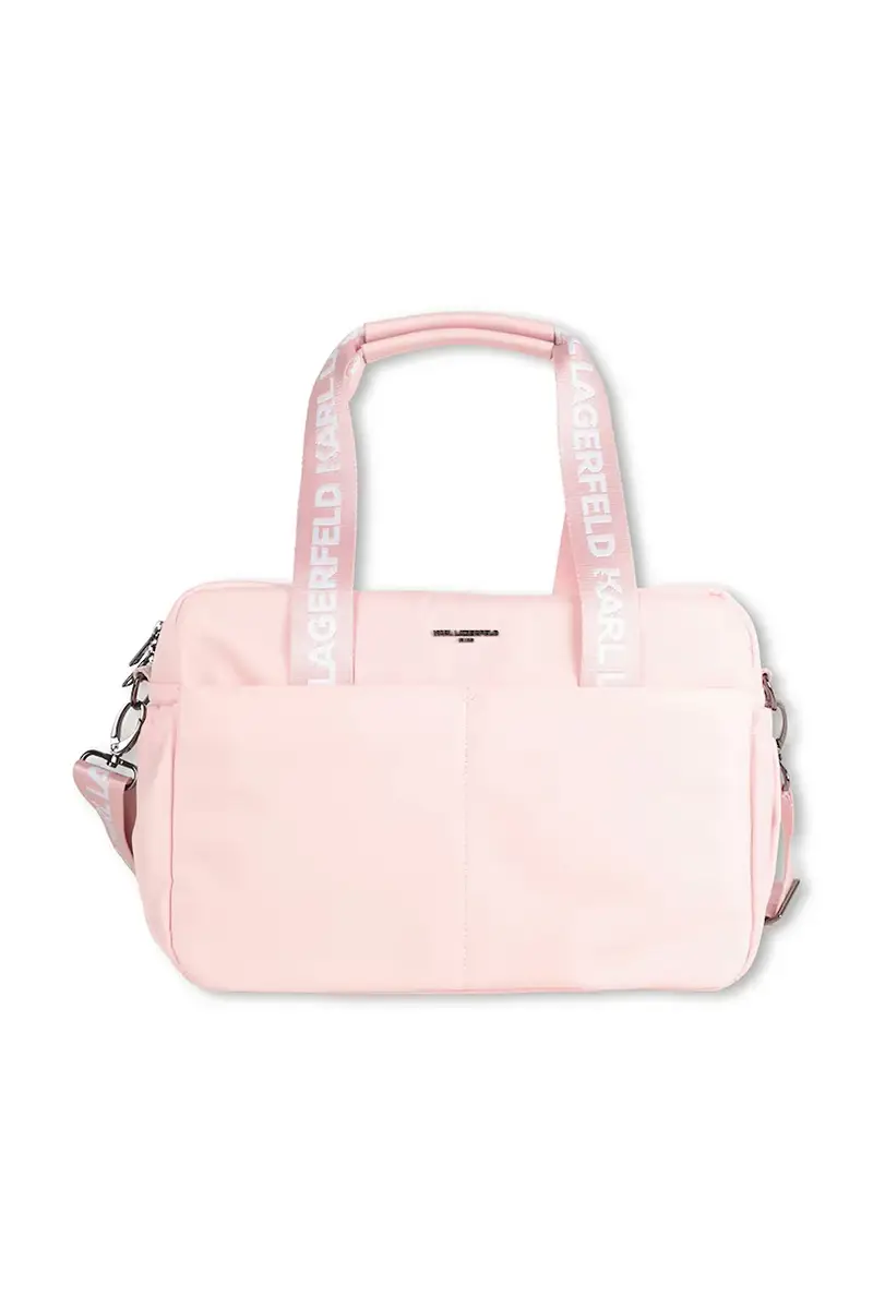 borsa trolley con fasciatoio Rosa miniatura 3