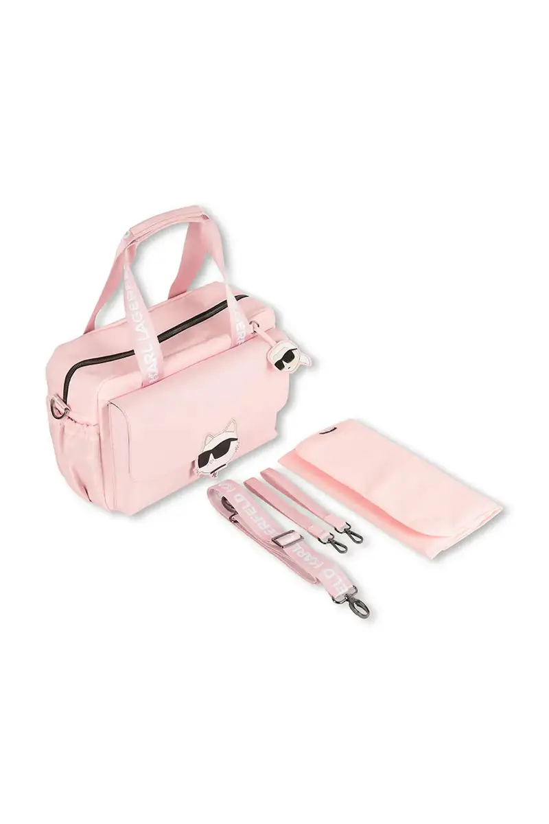 borsa trolley con fasciatoio Rosa