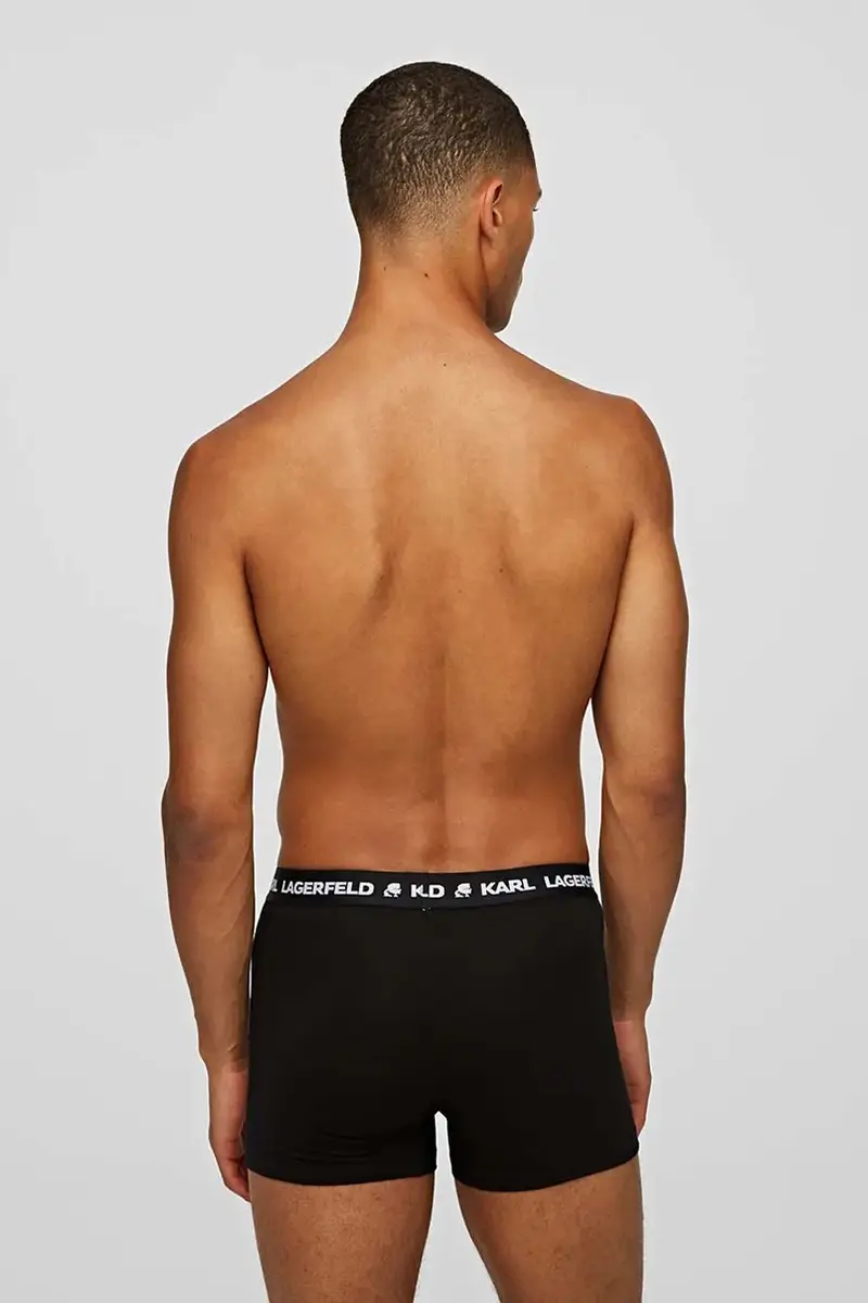 Karl Lagerfeld Boxer Uomo Nero 3624134 miniatura 4