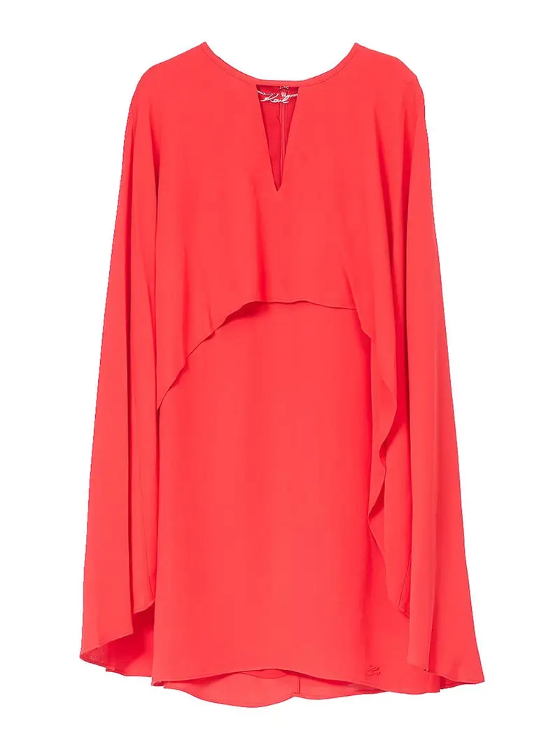 Bread Party Cape Dress Rosso