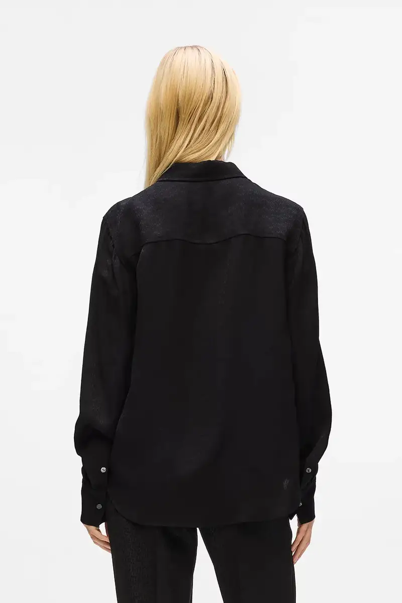 camicetta donna colore nero A4W11012 miniatura 2