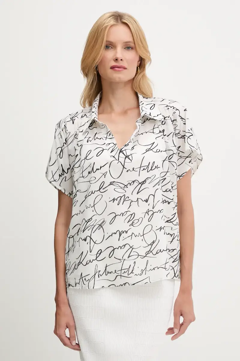 camicetta in cotone donna colore beige A3W11039