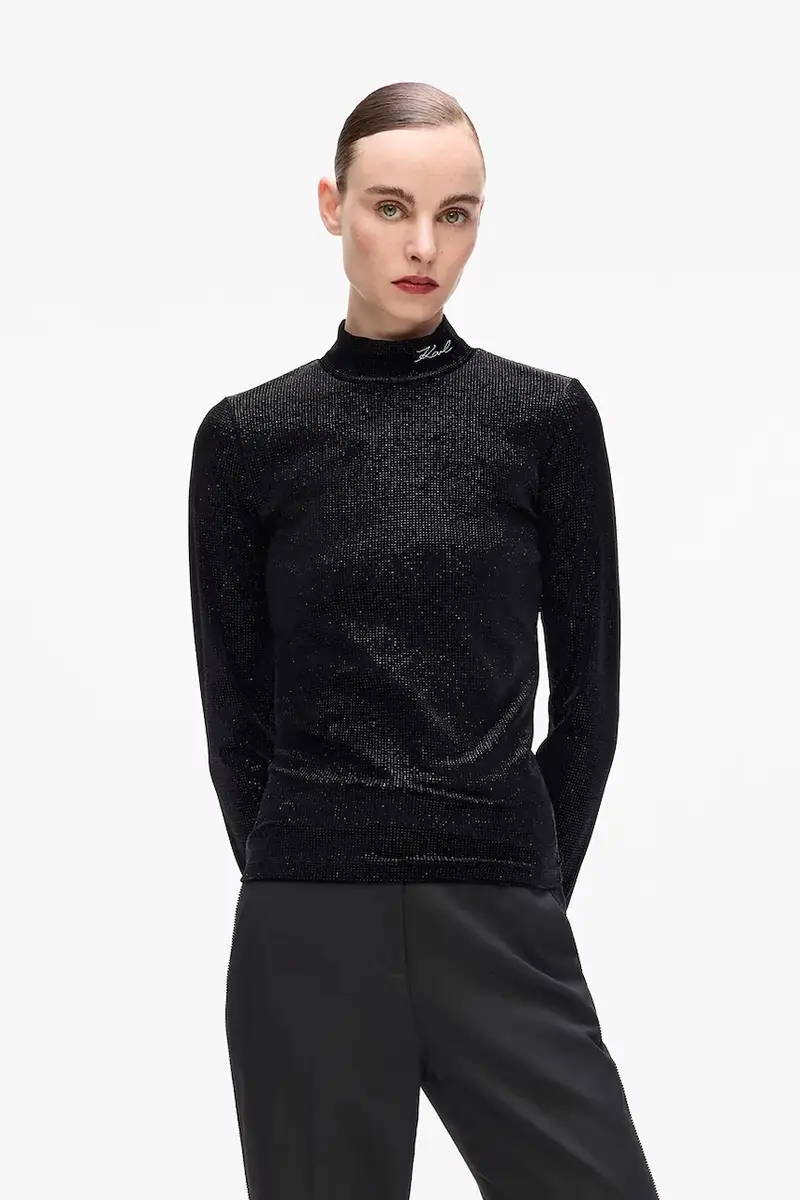 camicia a maniche lunghe colore nero A4W17047