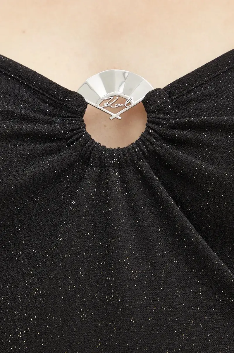 camicia a maniche lunghe Nero miniatura 5