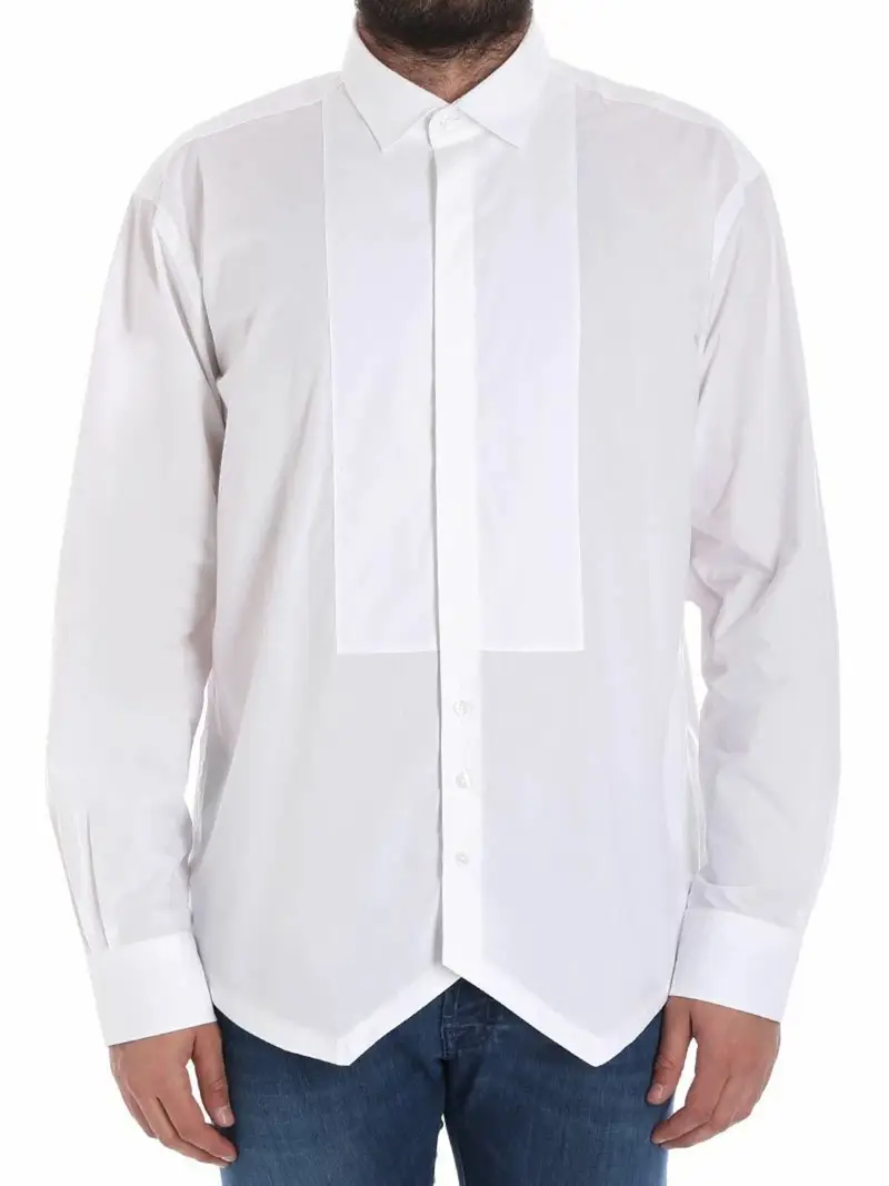 Camicia bianca con plastron Bianco