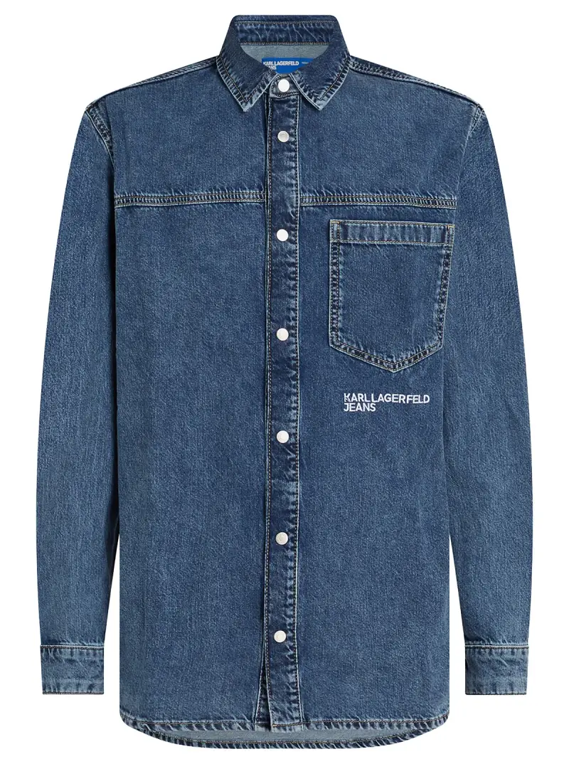 Camicia boxy Denim BLU