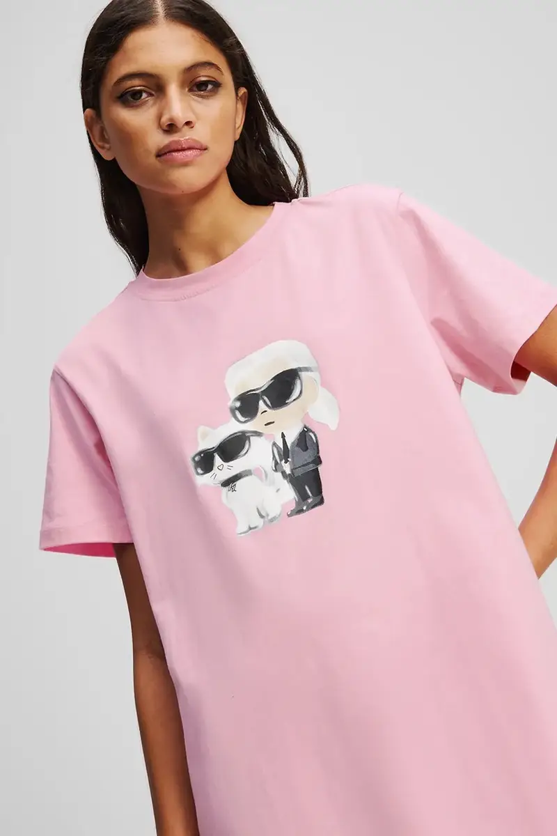 camicia da notte di lana donna colore rosa A3W45007 miniatura 2