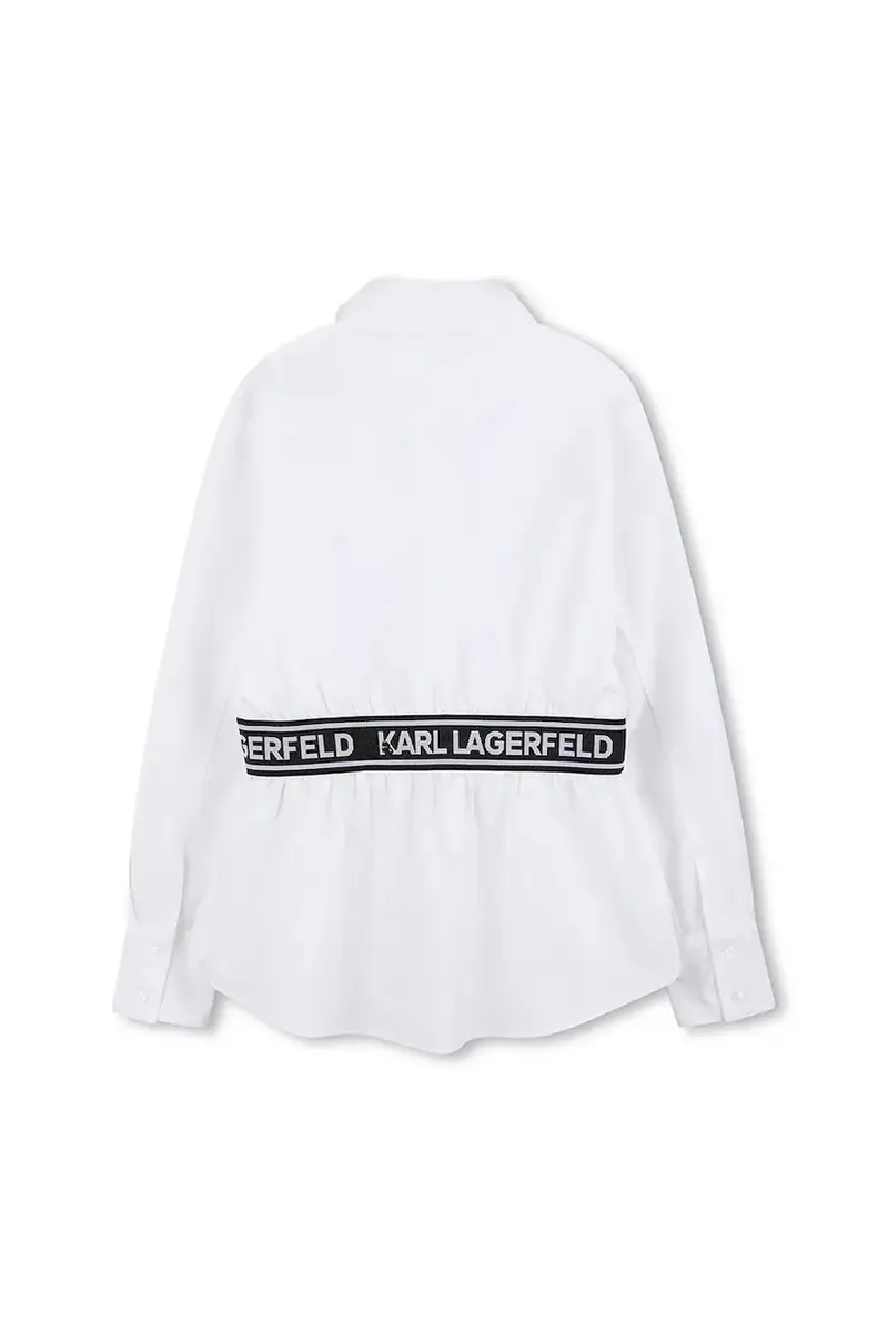 camicia di cotone per bambini colore bianco Z30587 miniatura 3