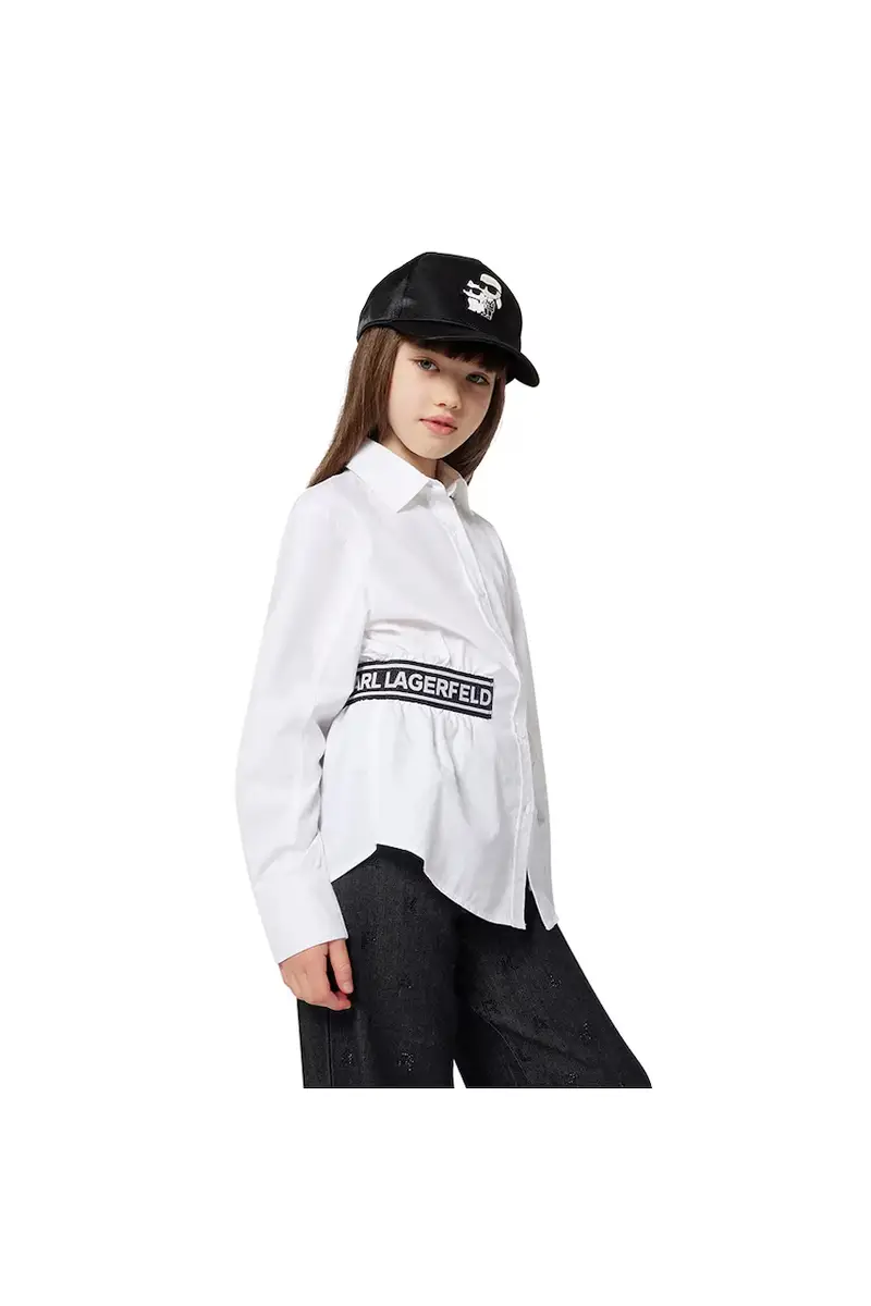 camicia di cotone per bambini colore bianco Z30587