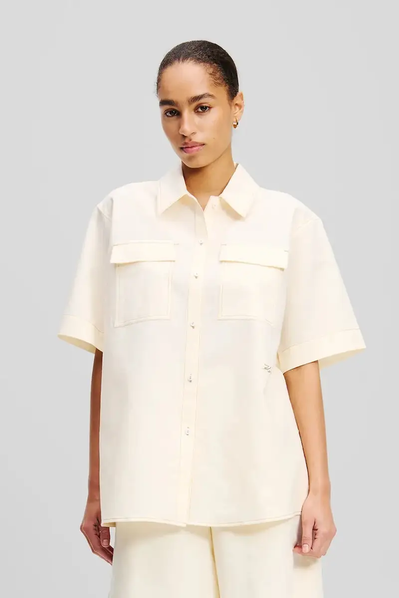 camicia di lino donna colore beige A2W11012