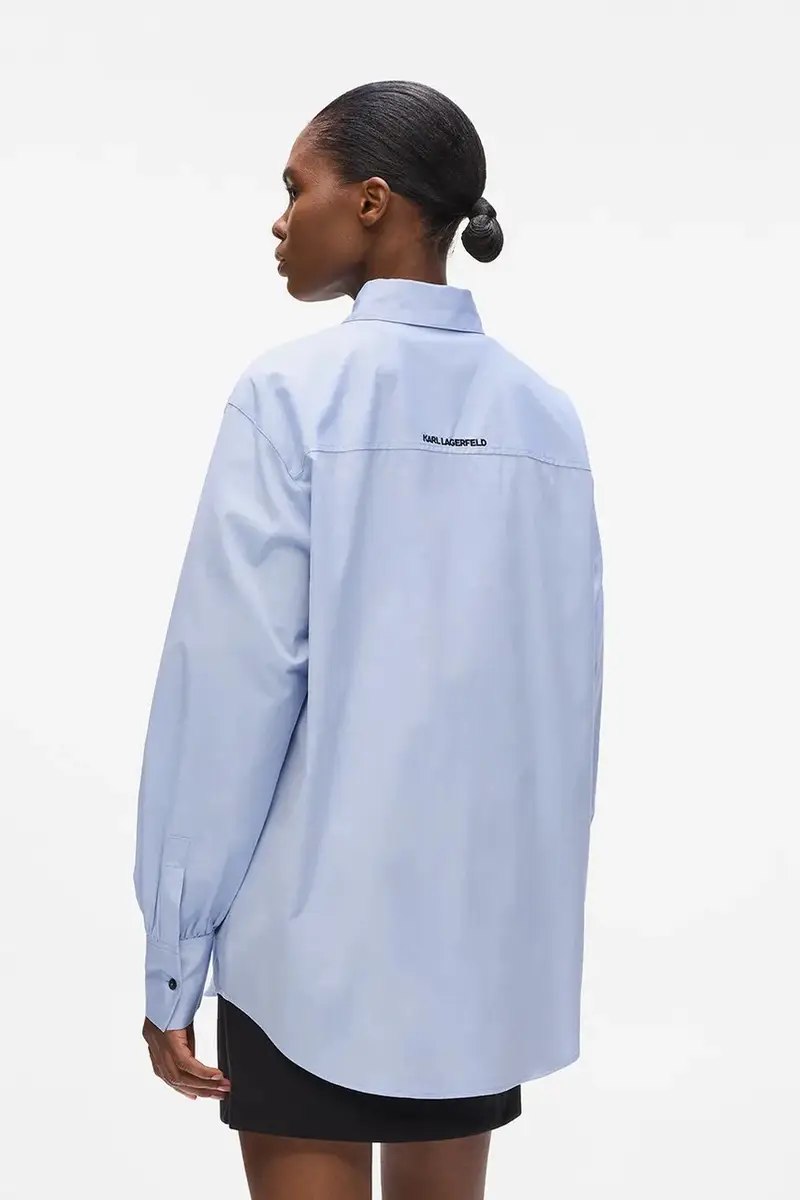 camicia donna colore blu A4W11025 miniatura 2