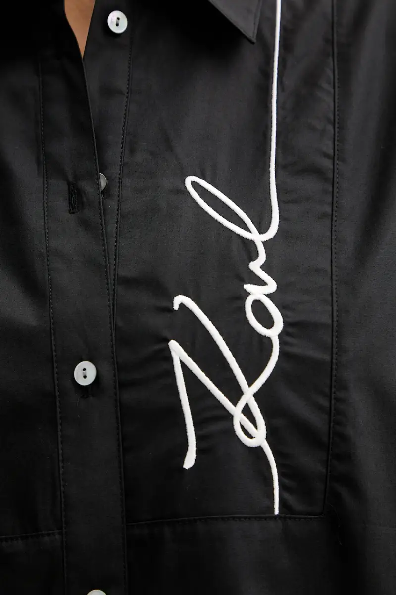 camicia donna colore nero A4W11014 miniatura 5