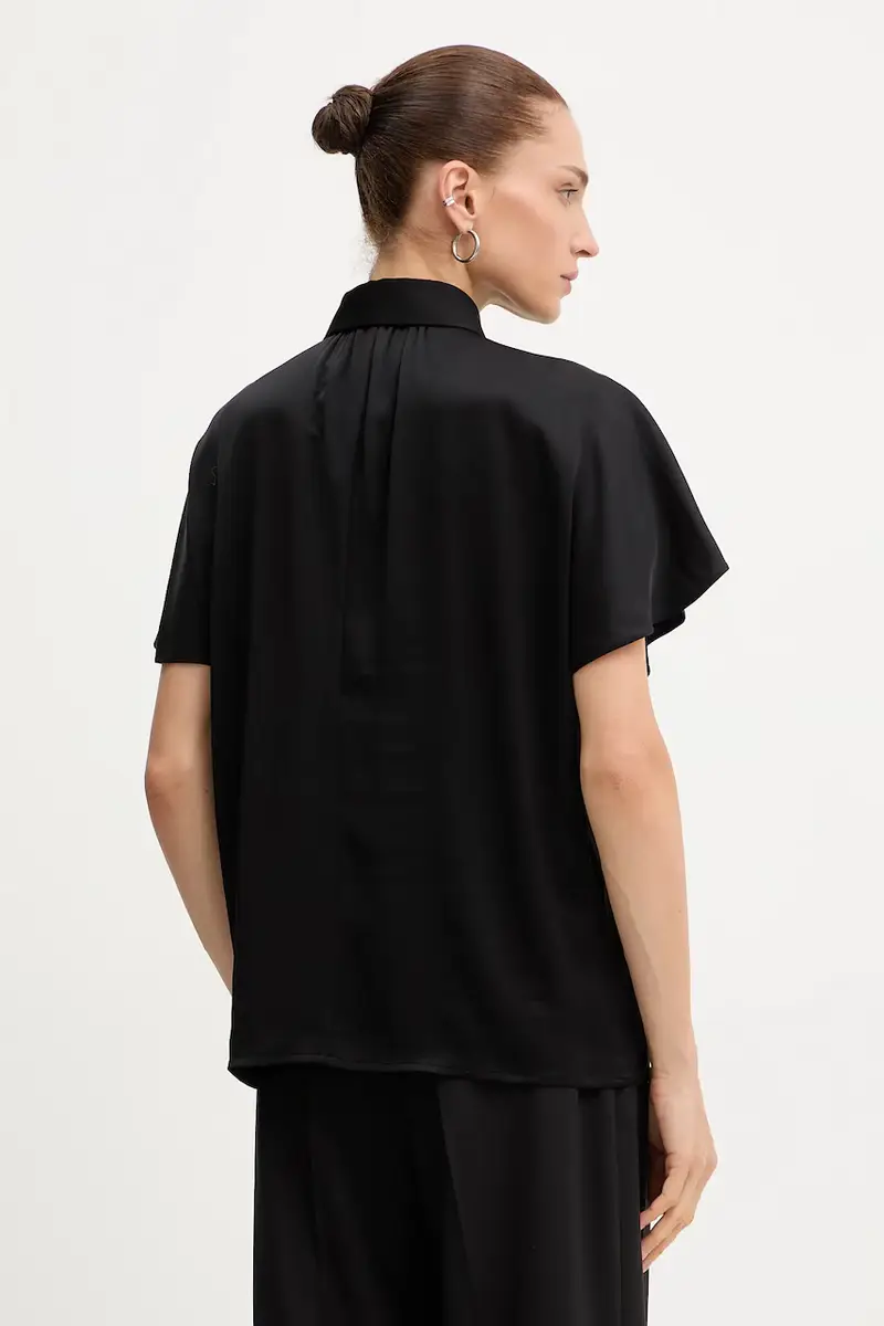 camicia donna colore nero A4W11040 miniatura 3