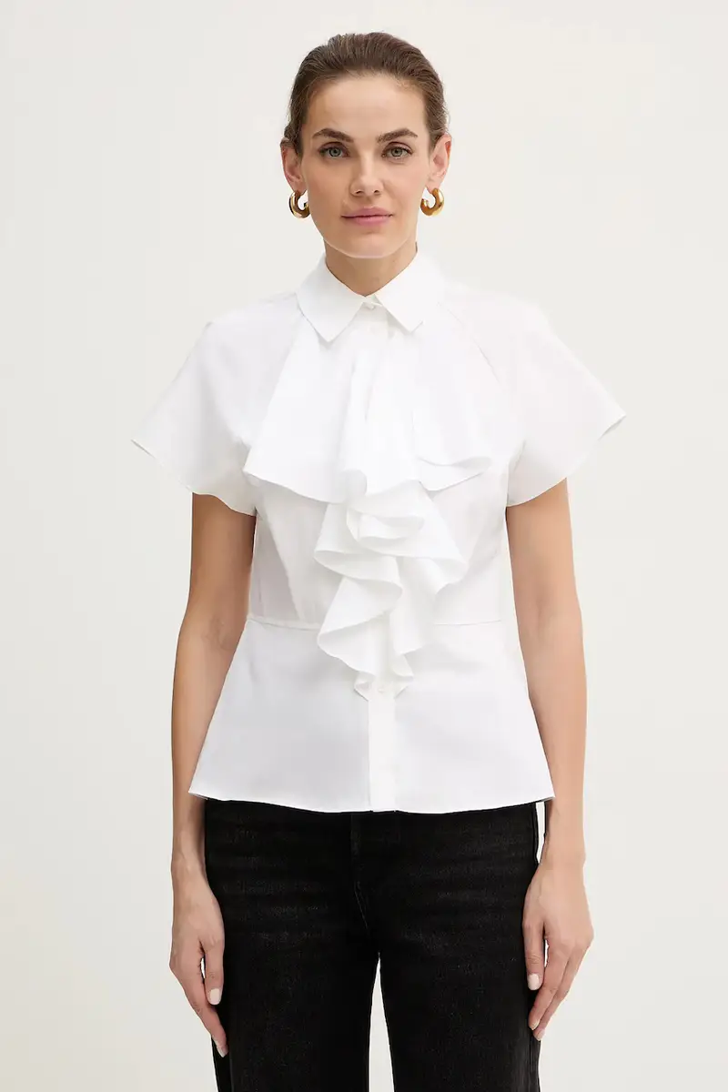 camicia in cotone Bianco