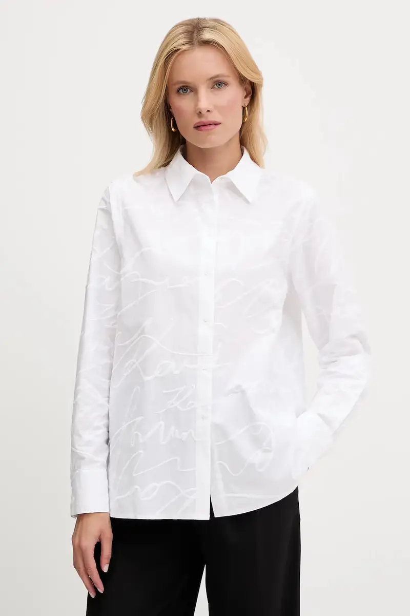 camicia in cotone donna colore bianco A3W11021