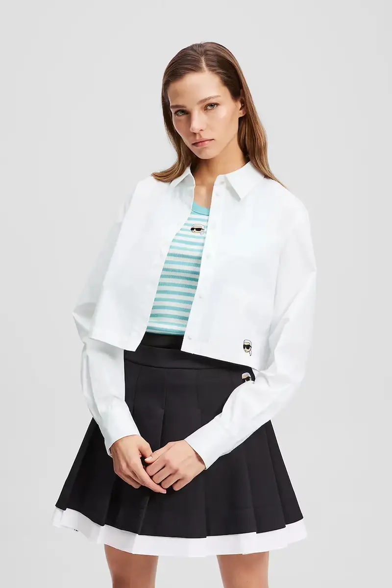 camicia in cotone donna colore bianco A3W11030