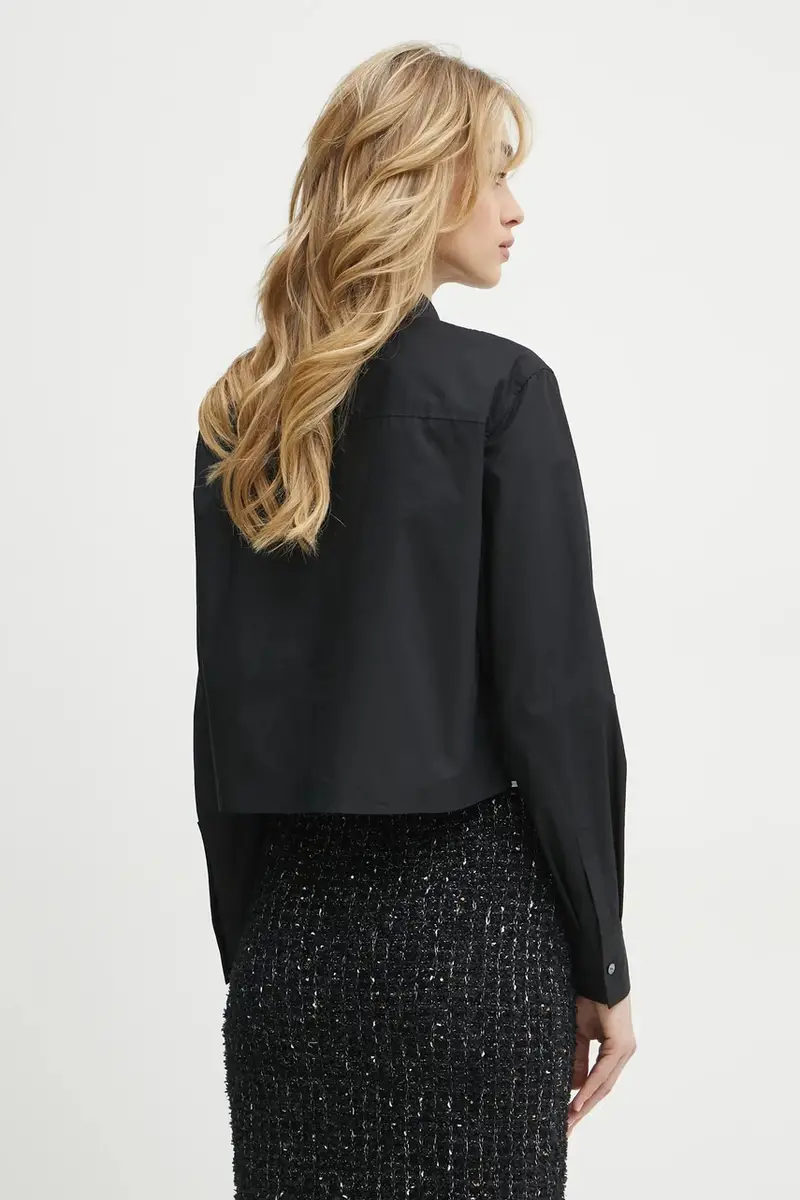 camicia in cotone donna colore nero A1W11002 miniatura 3