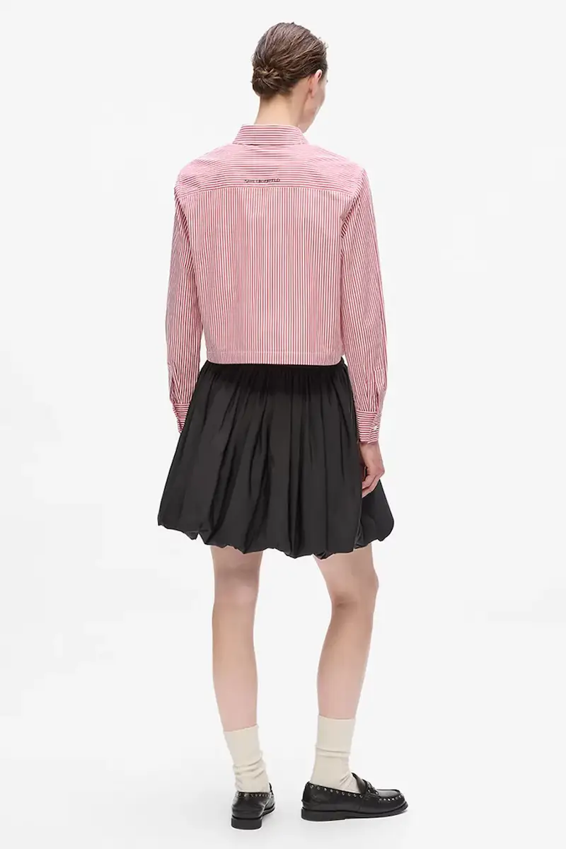 camicia in cotone donna colore rosso A4W11032 miniatura 4