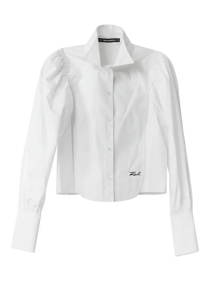 Camicia popin di moda Bianco