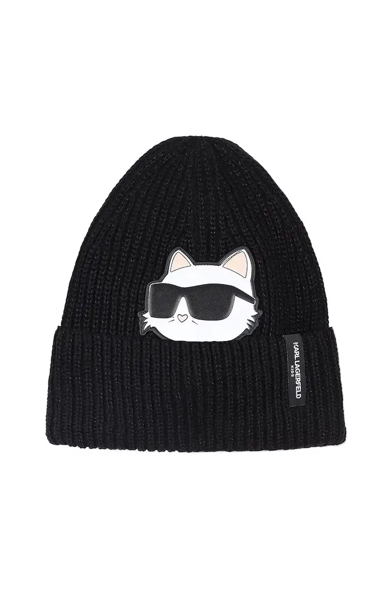 cappello e scaldacollo bambini colore nero Z31010 miniatura 2