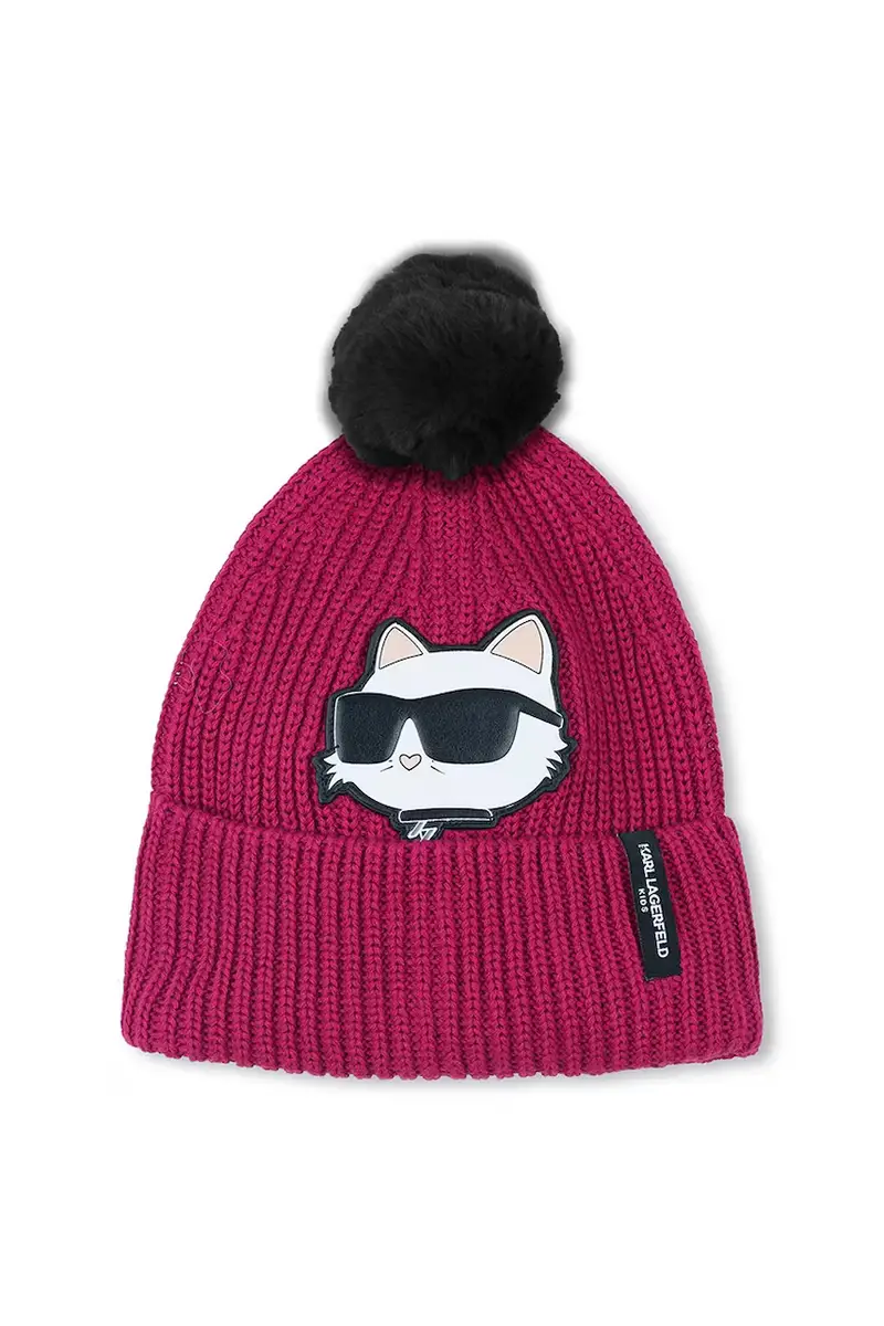 cappello e scaldacollo bambini colore rosa Z31011 miniatura 2