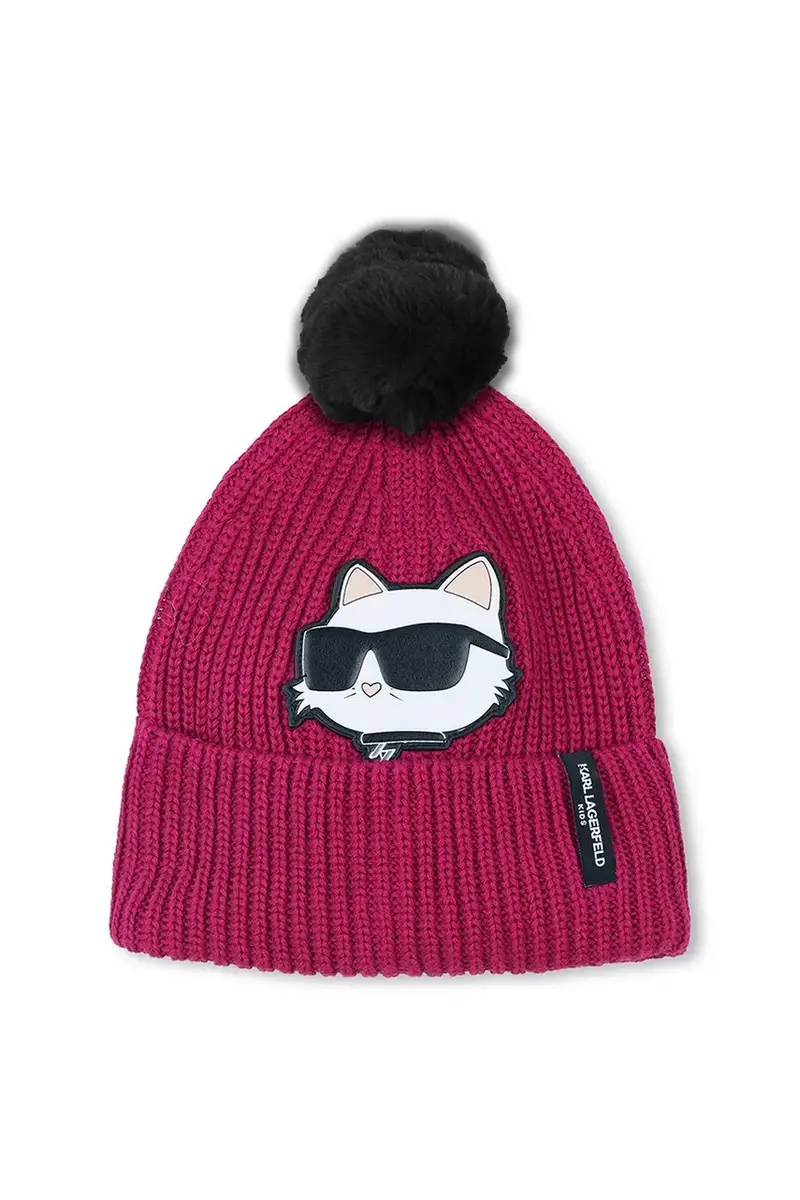 cappello e scaldacollo bambini colore rosa Z31011 miniatura 2