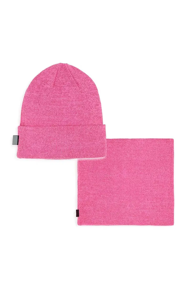 cappello e sciarpa bambini Rosa miniatura 2