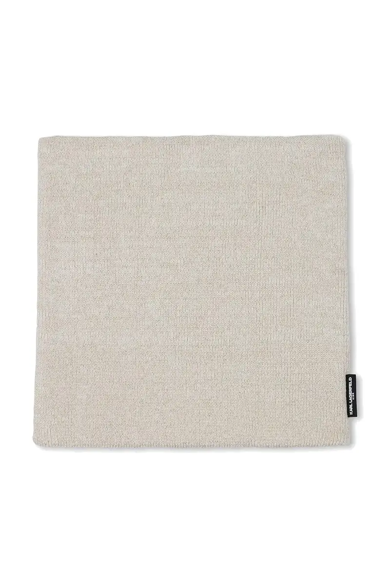 cappello e sciarpa in cotone per bambini colore beige Z31013 miniatura 5