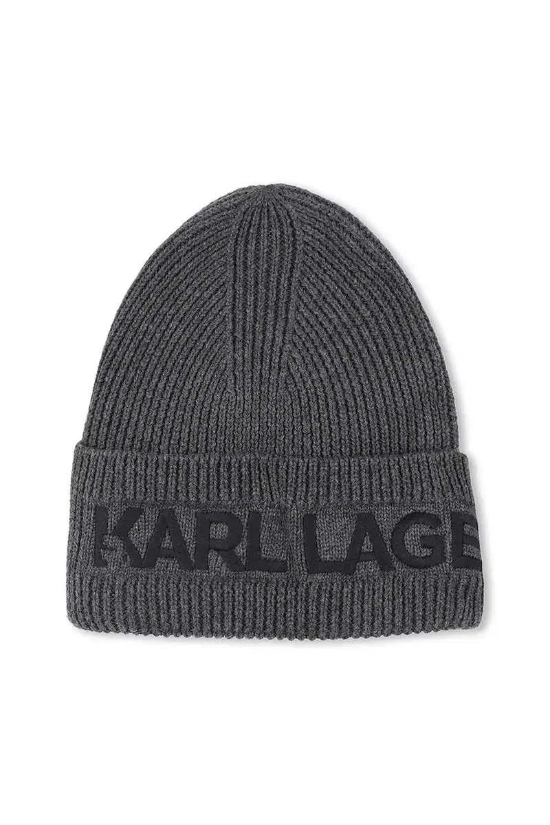 cappello e sciarpa in cotone per bambini colore grigio Z31031 miniatura 2