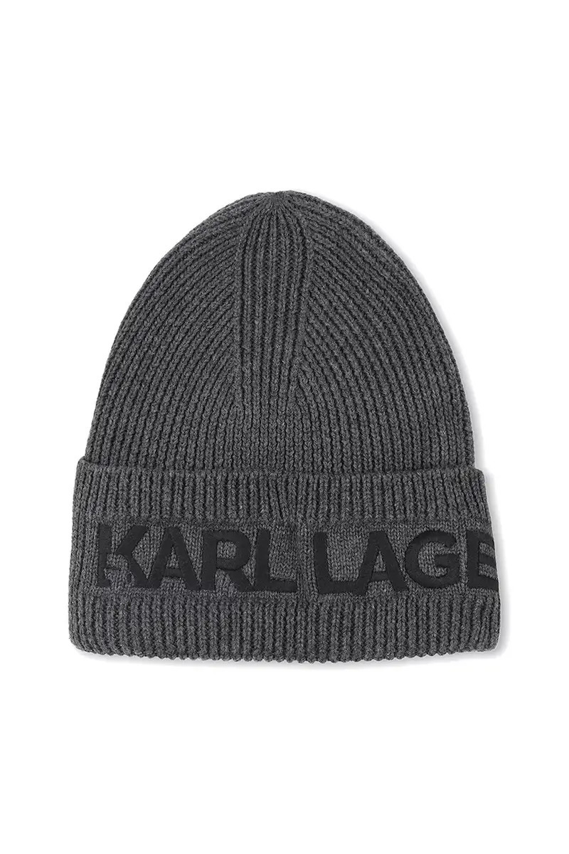 cappello e sciarpa in cotone per bambini colore grigio Z31031 miniatura 3