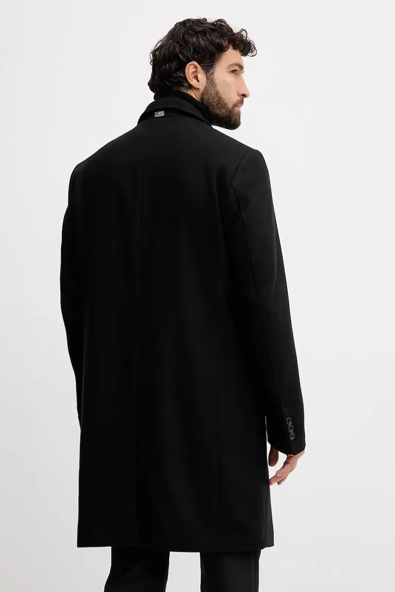 cappotto con aggiunta di lana colore nero 554750.455730 miniatura 3