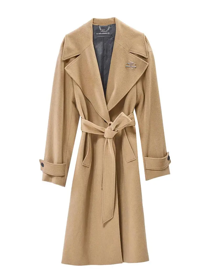 Cappotto in lana Cammello