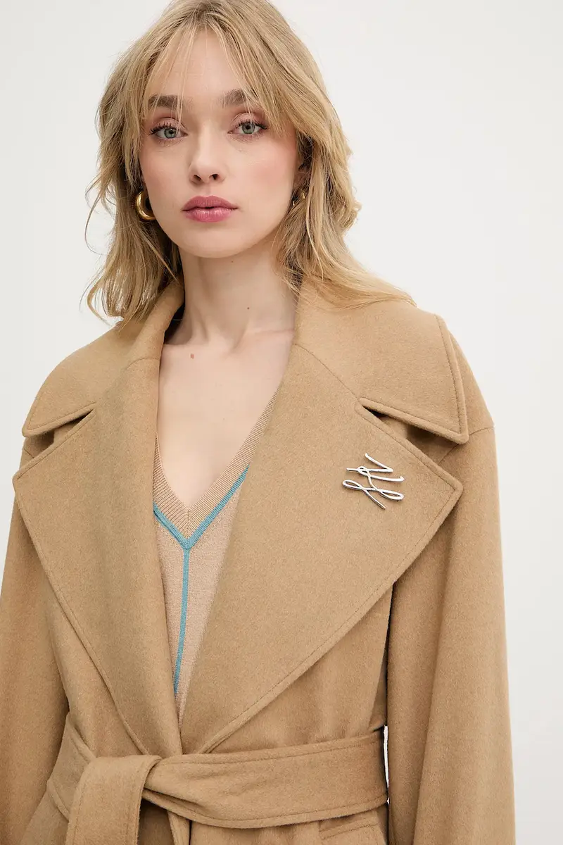 cappotto in lana donna colore verde A3W15010 miniatura 4