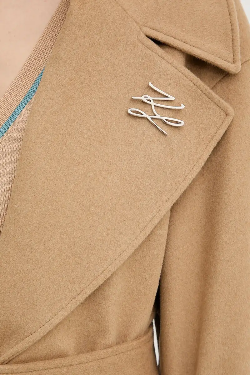 cappotto in lana donna colore verde A3W15010 miniatura 5