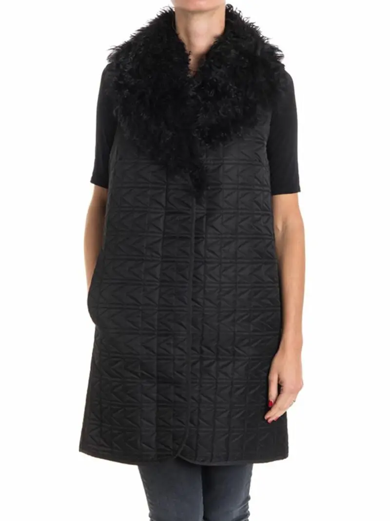 Cappotto in misto lana Blu