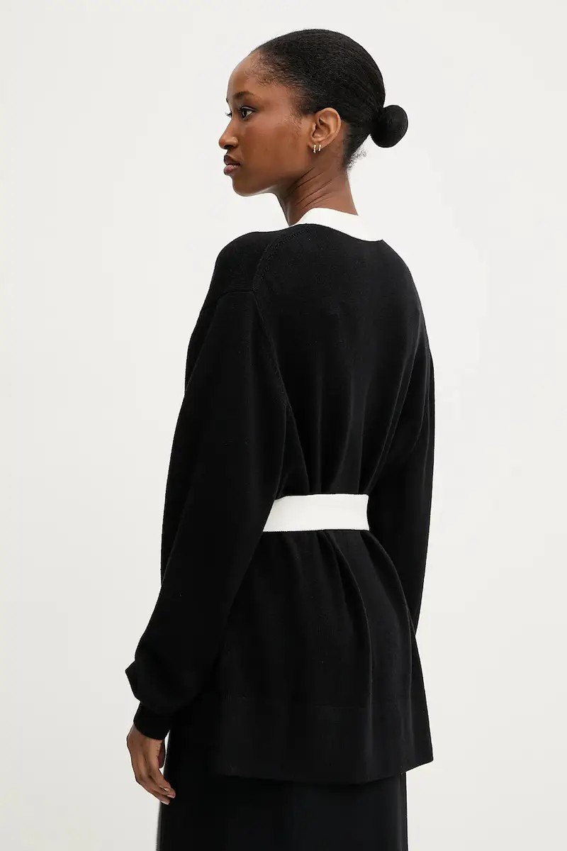 Karl Lagerfeld Cardigan Donna Nero 2985324 miniatura 3