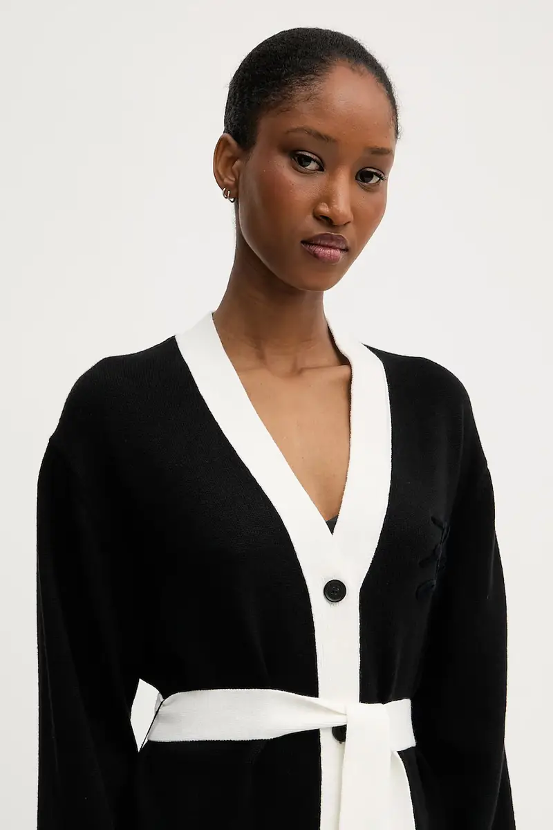 Karl Lagerfeld Cardigan Donna Nero 2985324 miniatura 4