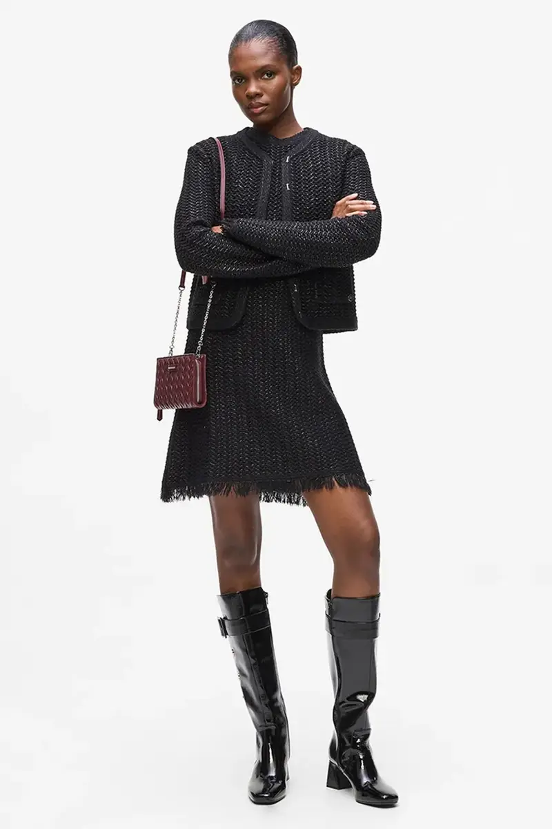 Karl Lagerfeld Cardigan Donna Nero 3776783 miniatura 4