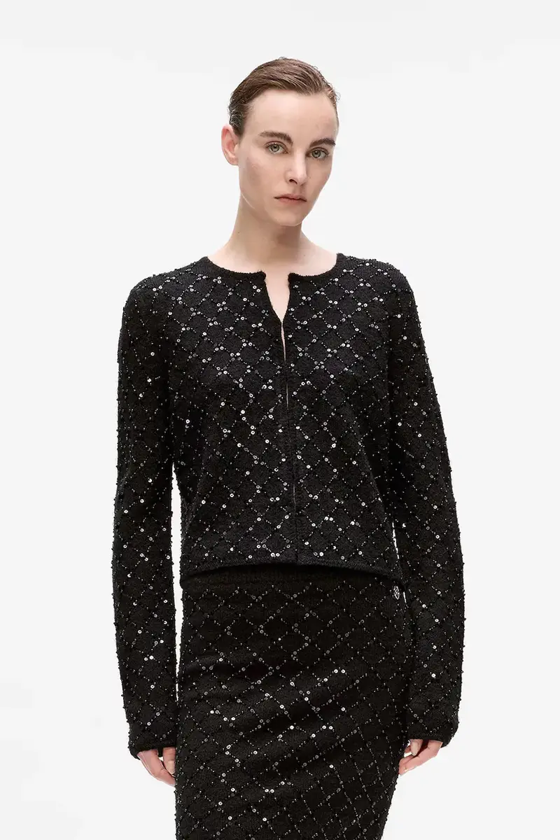 Karl Lagerfeld Cardigan Donna Nero 3776852