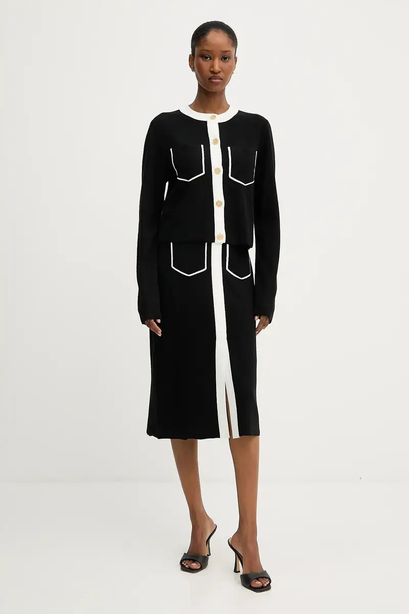 Karl Lagerfeld Cardigan Donna Nero 2985312 miniatura 2