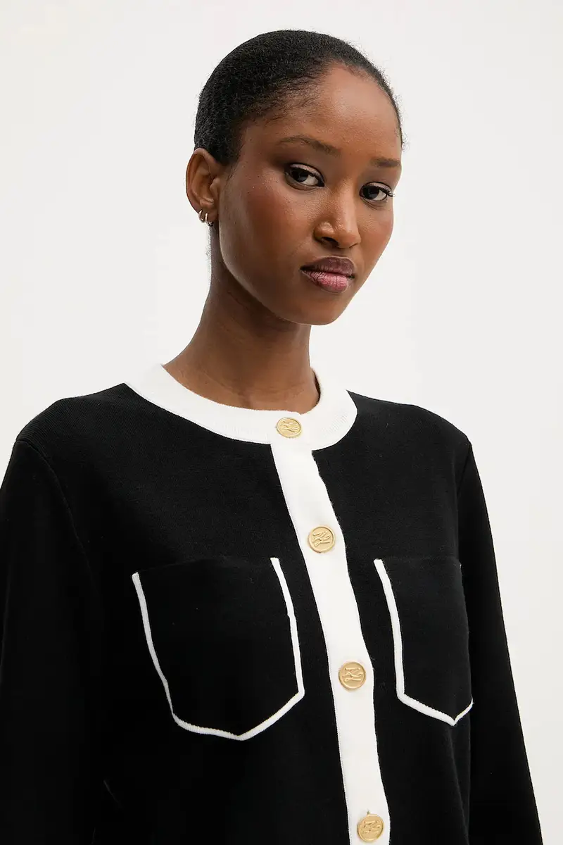 Karl Lagerfeld Cardigan Donna Nero 2985312 miniatura 4