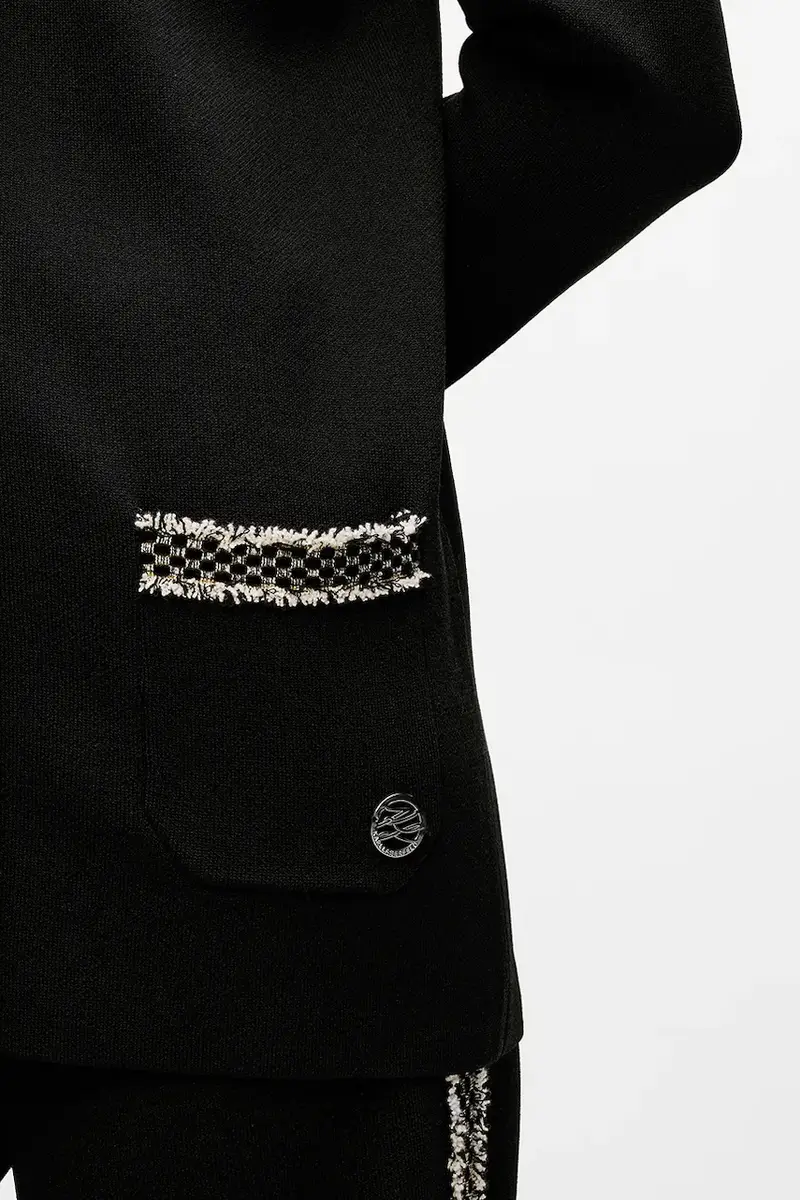 Karl Lagerfeld Cardigan Donna Nero 3646294 miniatura 2