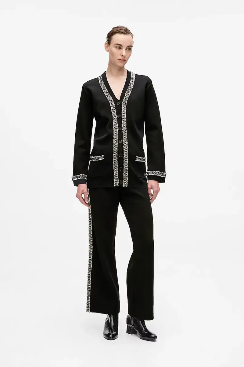 Karl Lagerfeld Cardigan Donna Nero 3646294 miniatura 3