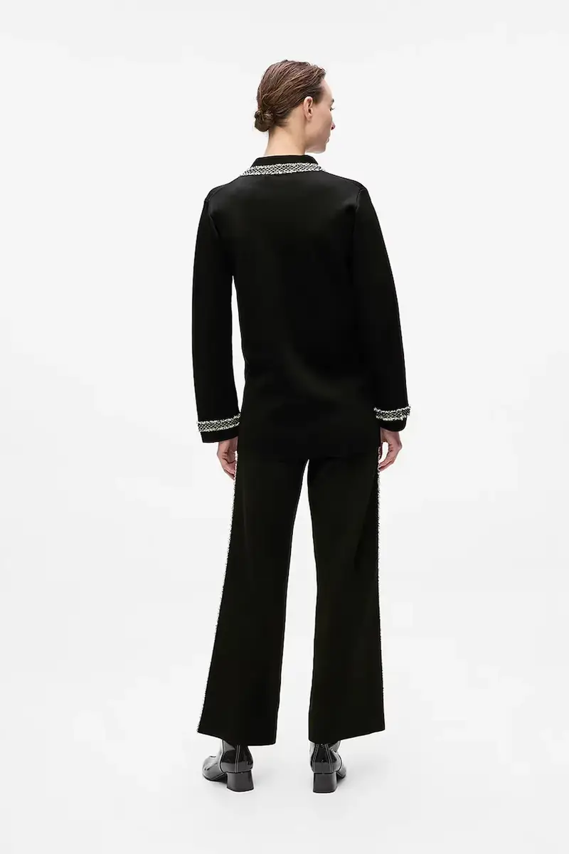 Karl Lagerfeld Cardigan Donna Nero 3646294 miniatura 4