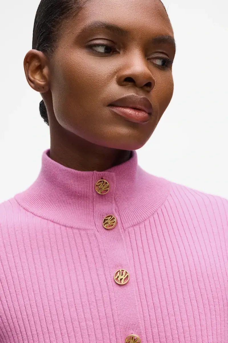 Karl Lagerfeld Cardigan Donna Rosa 2986342 miniatura 3